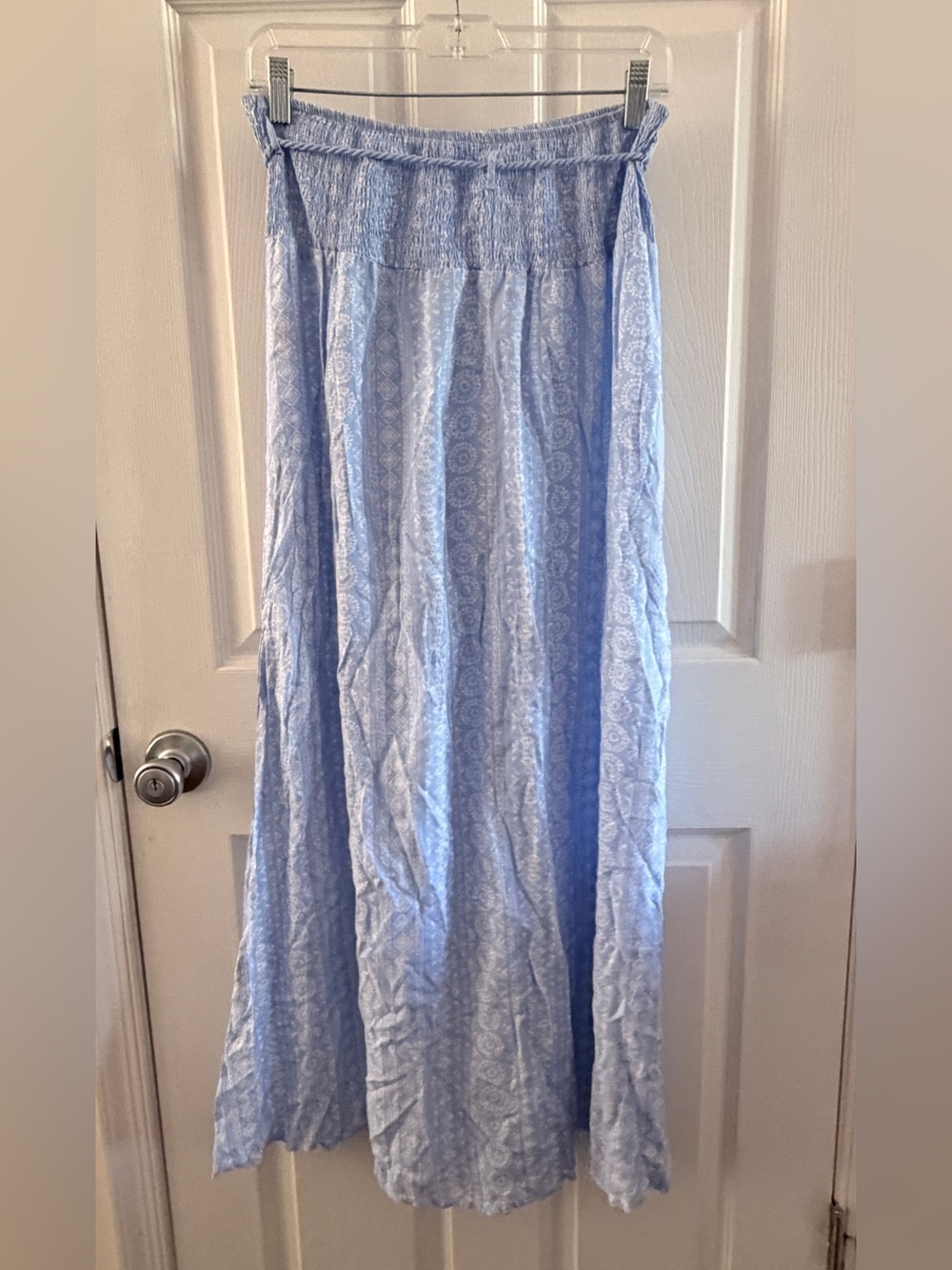No Boundaries Light Blue Boho Two Piece Maxi Skirt Set size L (11-13) - Picture 5 of 6
